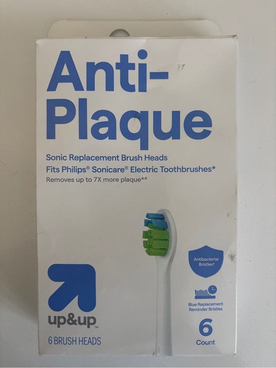 Up & Up Other - Anti-Plaque Sonic Replacement Brush Heads - 6ct - White - up&up - Open Box